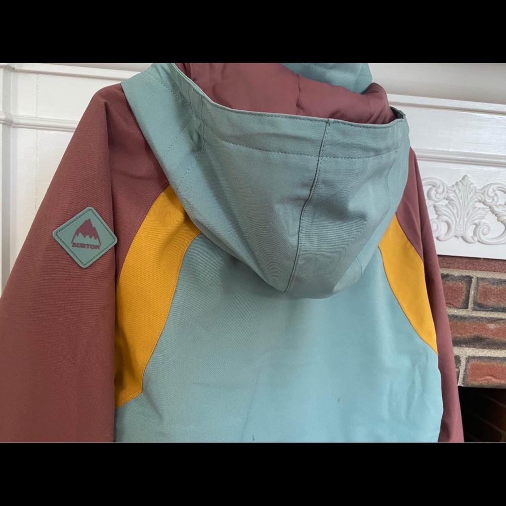 Burton Multicolor Hooded Jacket with Sherpa Lining - Picture 3 of 5